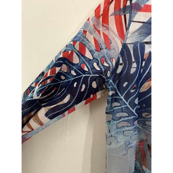 Fuzzi Jean Paul Gaultier Y2K 90s Mesh Top S Italy Maximalist Art Luxury Tropical - Picture 11 of 14